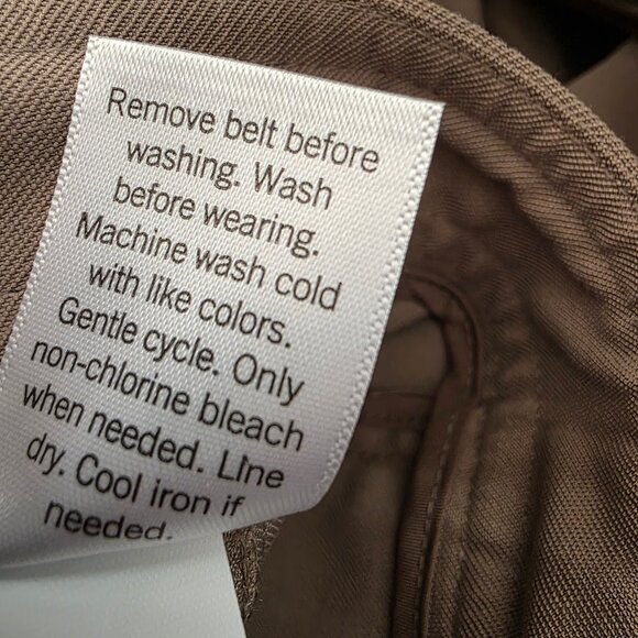 Nine West Women Belted High Rise Cargo Pant Tapered Leg Brown/Khaki Size M NWT - Picture 3 of 8